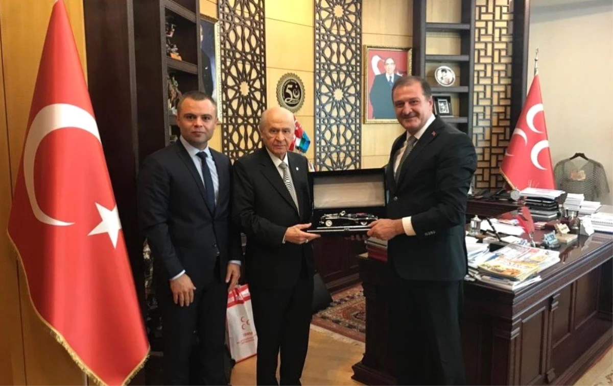 Türkiye Taekwondo Federasyonu\'ndan MHP Genel Başkanı Bahçeli\'ye ziyaret