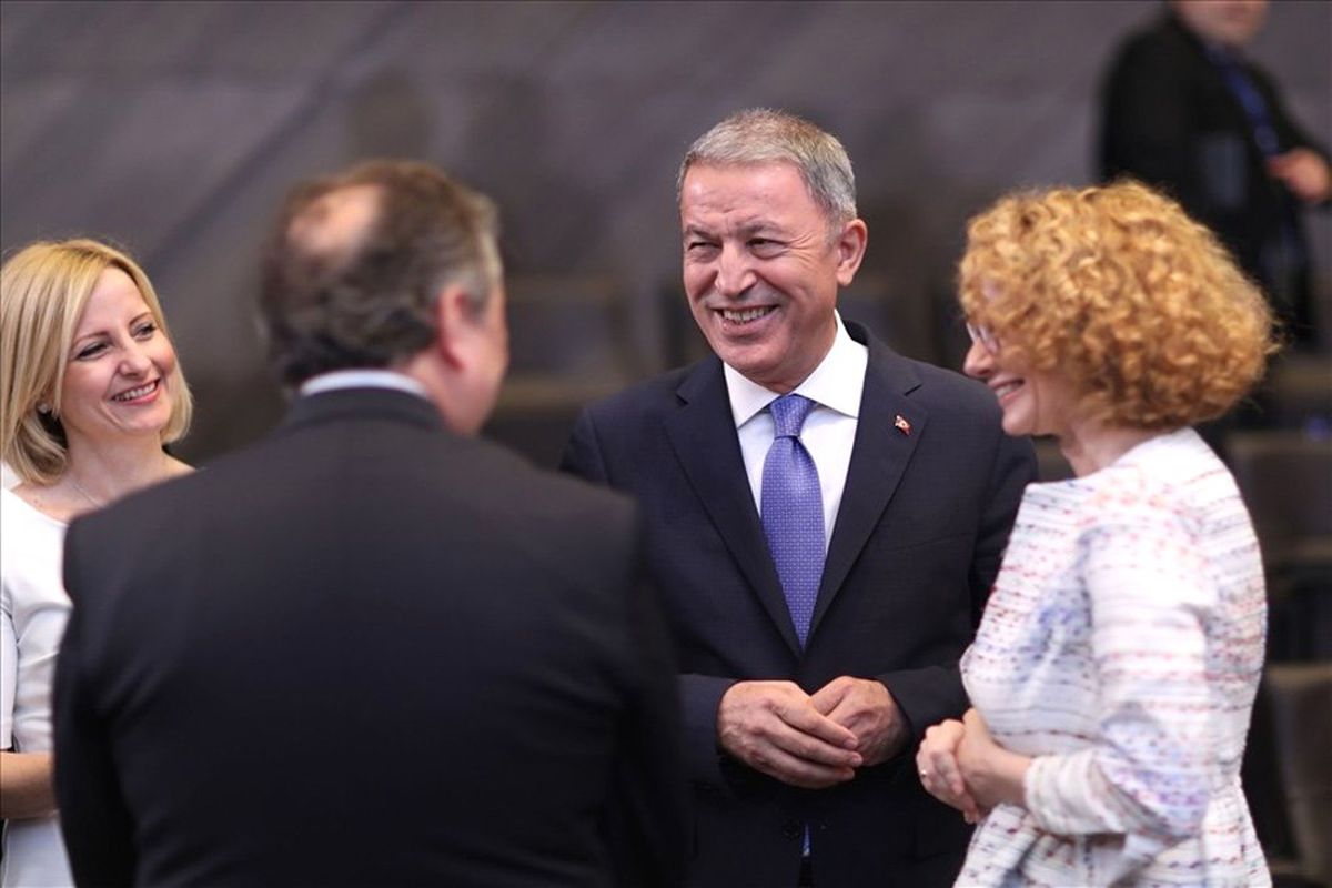 Bakan Akar NATO INF Oturumu\'na katıldı