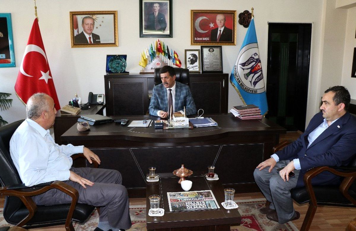 İHA Genel Müdürü Hamit Arvas\'tan Başkan Aksun\'a ziyaret
