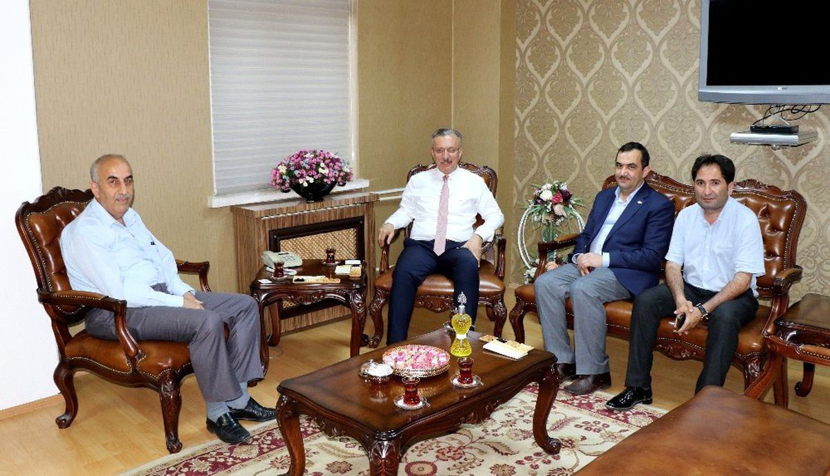 İHA Genel Müdürü Hamit Arvas\'tan Rektör Prof. Dr. Levent\'e ziyaret