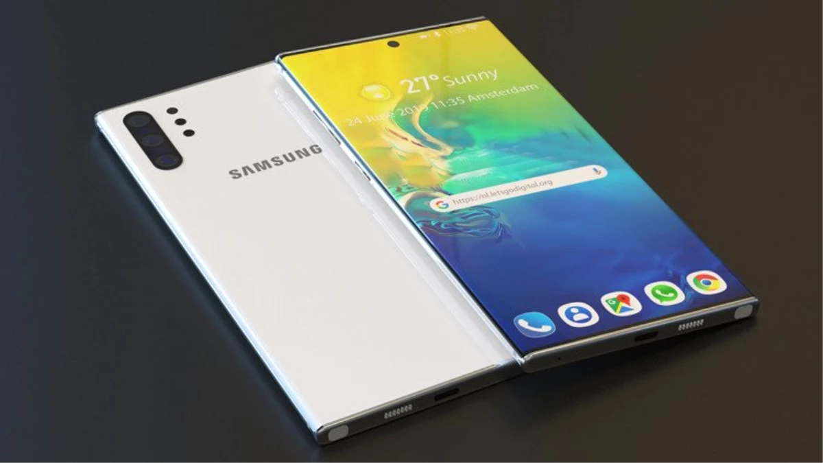 Samsung Galaxy Note10\'un Yeni Görselleri Ortaya Çıktı