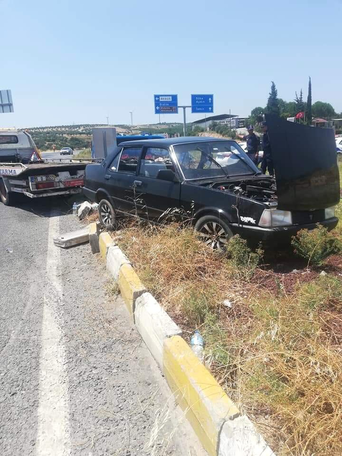 Söke Bodrum yolunda trafik kazası; 1 ölü 7 yaralı