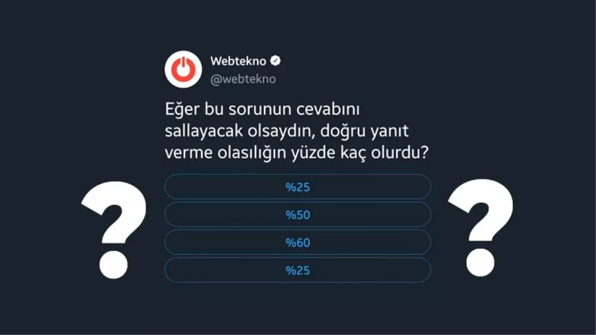 Twitter\'da 11 Bin Kişinin Yanıtladığı Beyin Yakan Sorunun Cevabı