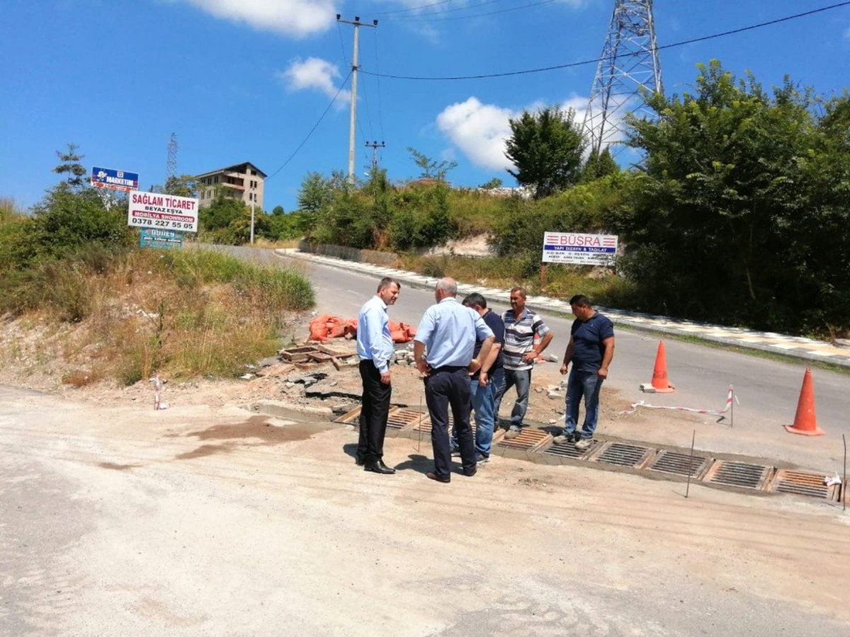 Yağmursuyu hattı temizlendi