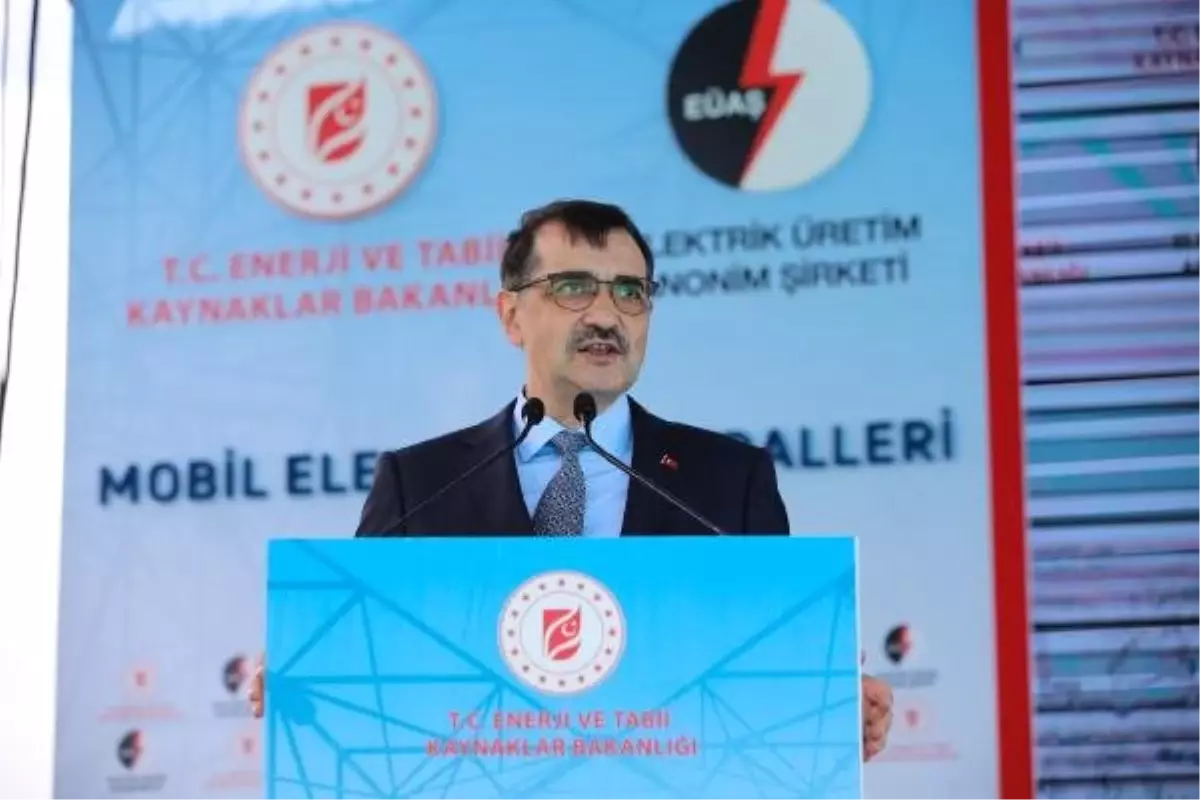 Bakan Fatih Dönmez Mobil Elektrik Santralleri açılış törenine katıldı