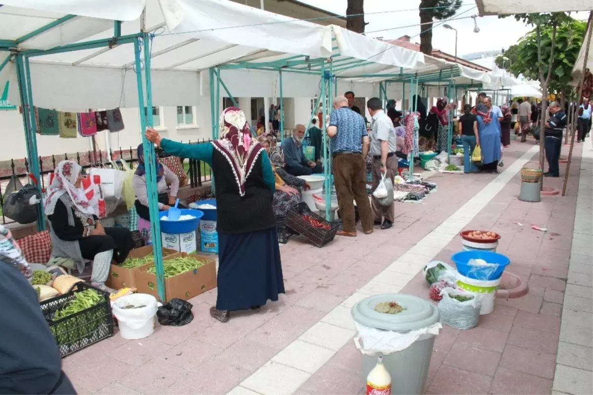 Bu pazarda her şey organik