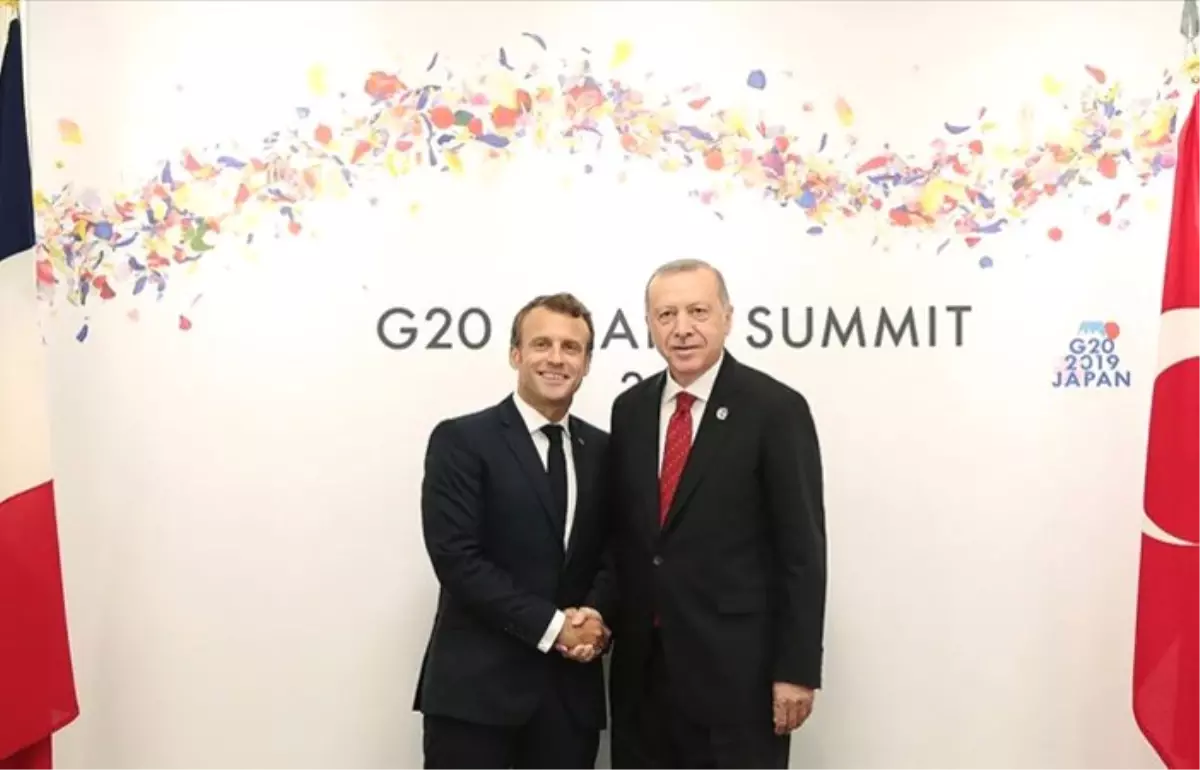 Cumhurbaşkanı Erdoğan, Macron ile görüştü