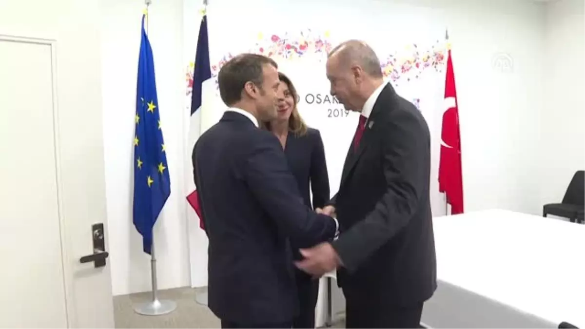 Cumhurbaşkanı Erdoğan, Macron ile görüştü