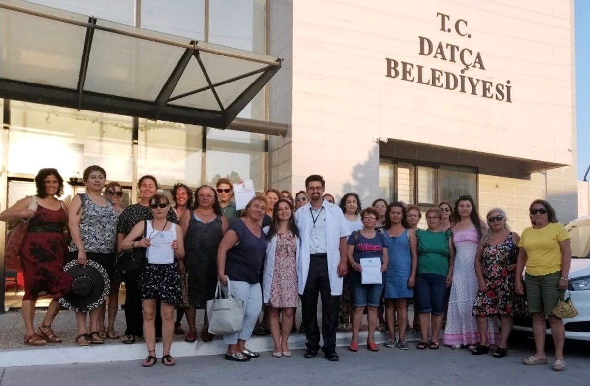 Datça\'da 30 kadına hijyen eğitimi verildi