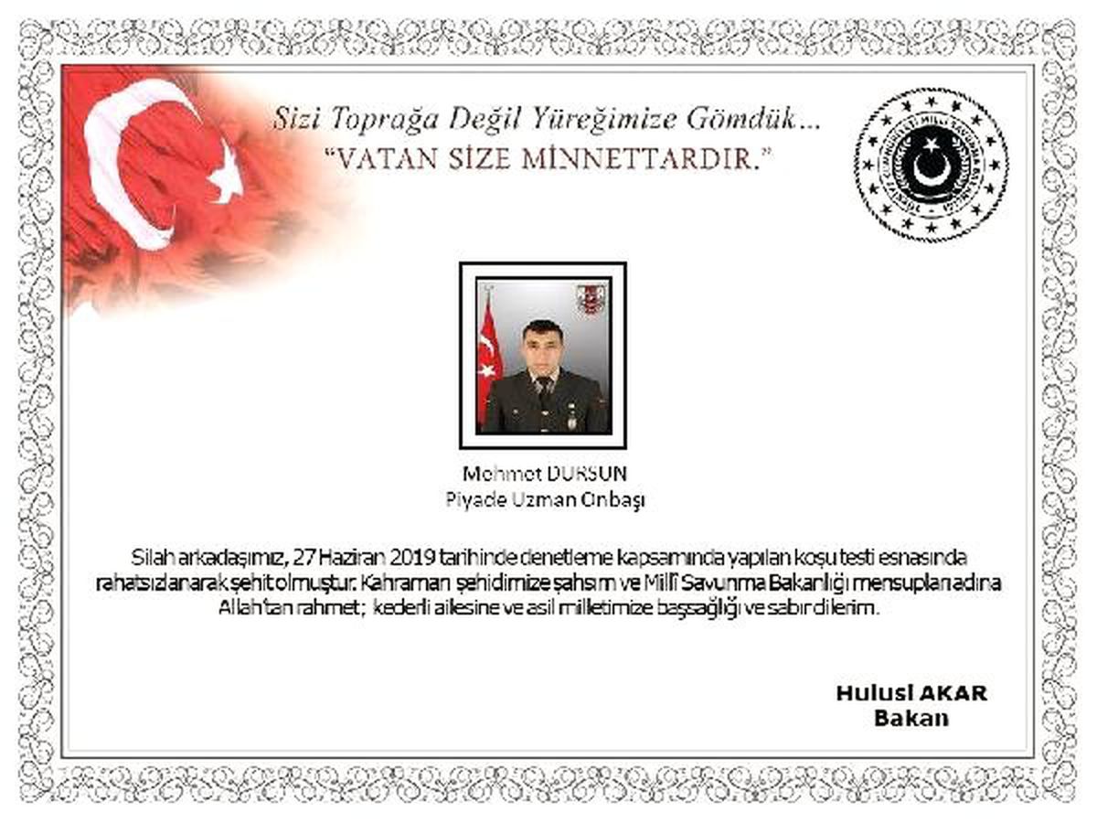 Eğitimde fenalaşan 2 askerden 1\'i şehit oldu (2)