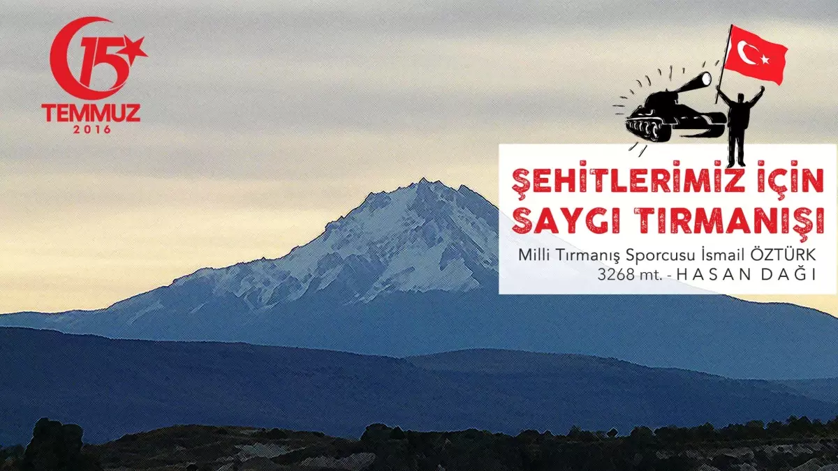 Nevşehirli gençler 15 Temmuz Şehitleri anısına Hasandağı Zirve tırmanışı yapacak