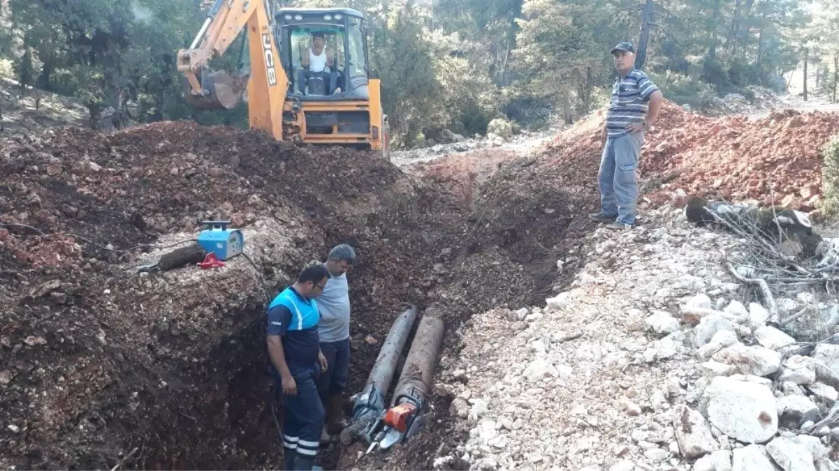 Sarıbelen-Bezirgan İçme Suyu Hattı onarıldı