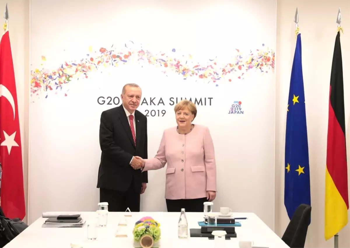 Cumhurbaşkanı Erdoğan, Merkel ile görüştü