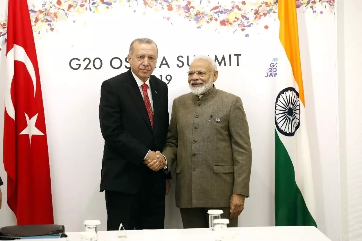 Cumhurbaşkanı Erdoğan Modi\'yi kabul etti