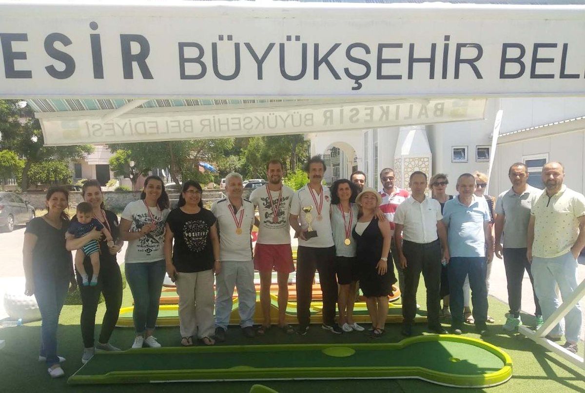 Erdek\'te mini golf\' turnuvası yapıldı