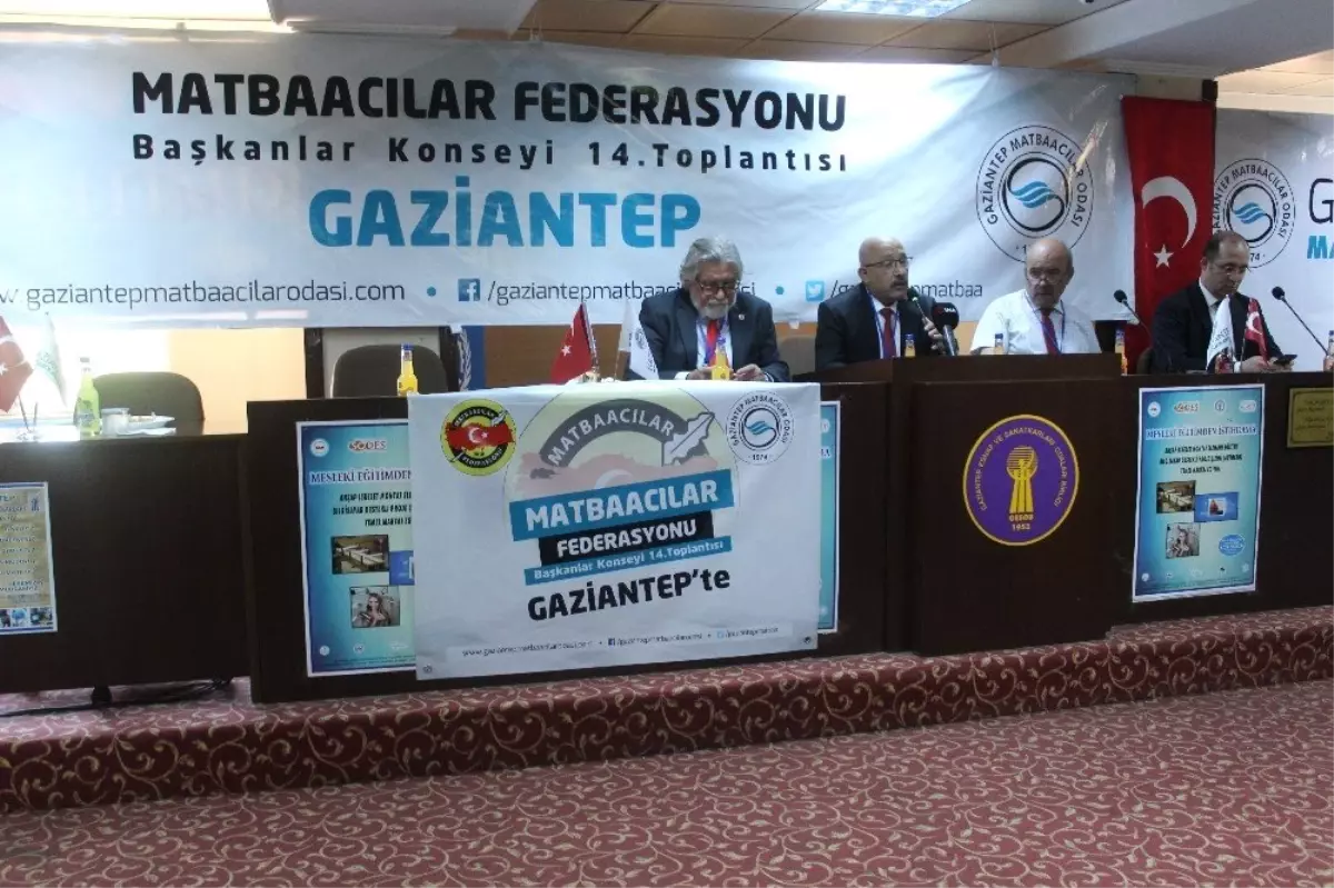 Matbaacılar Federasyonu başkanlar konseyi Gaziantep\'te yapıldı