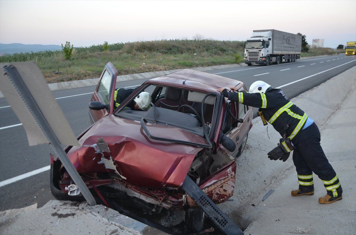 Tekirdağ\'da trafik kazası: 2 Yaralı