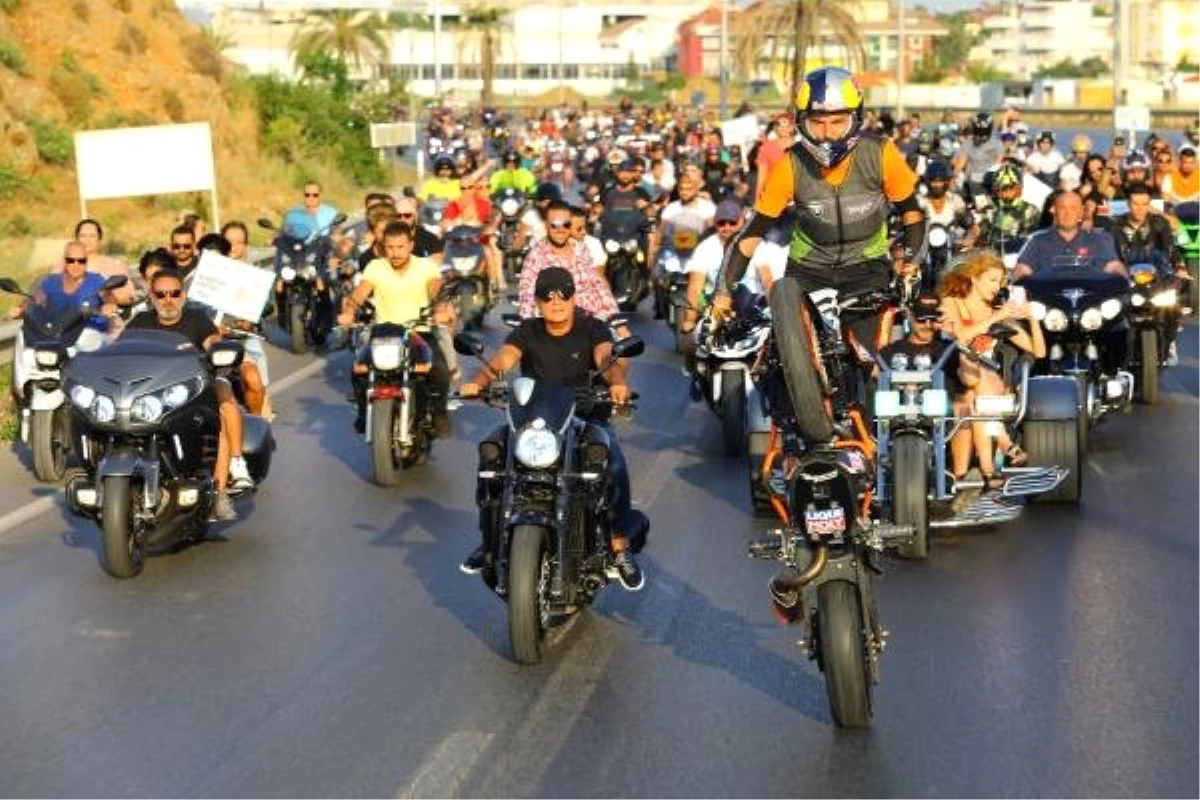Manavgat Motosiklet Festivali\'nde renkli son