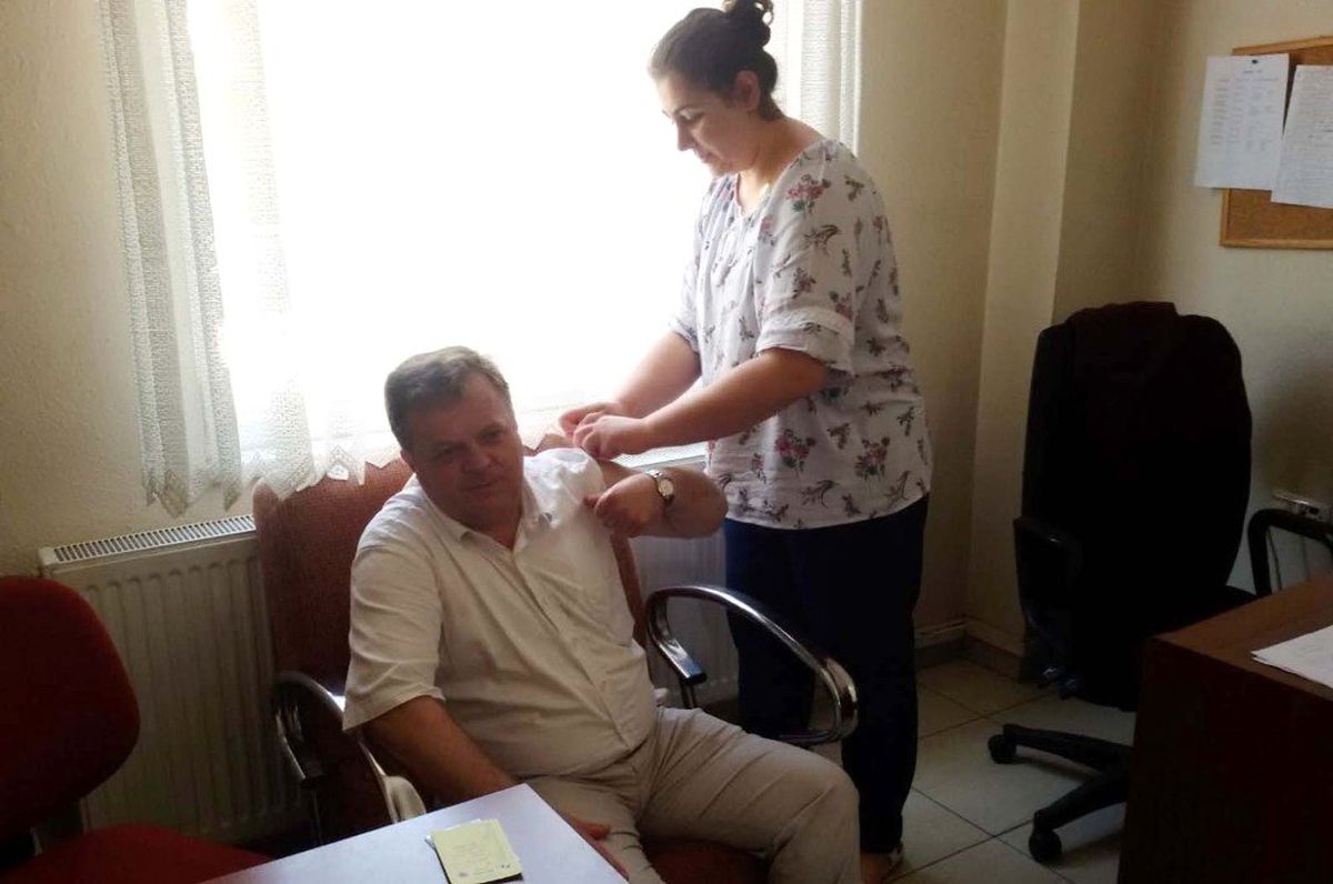 Hacı adaylarına aşı yapıldı