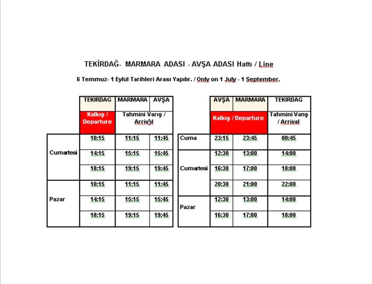 İDO, Tekirdağ- Marmara Adası- Avşa Adası hattını açıyor