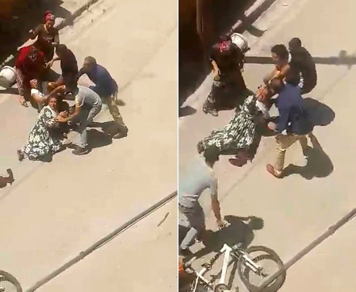 Kadınların kavgasını erkekler ayırdı