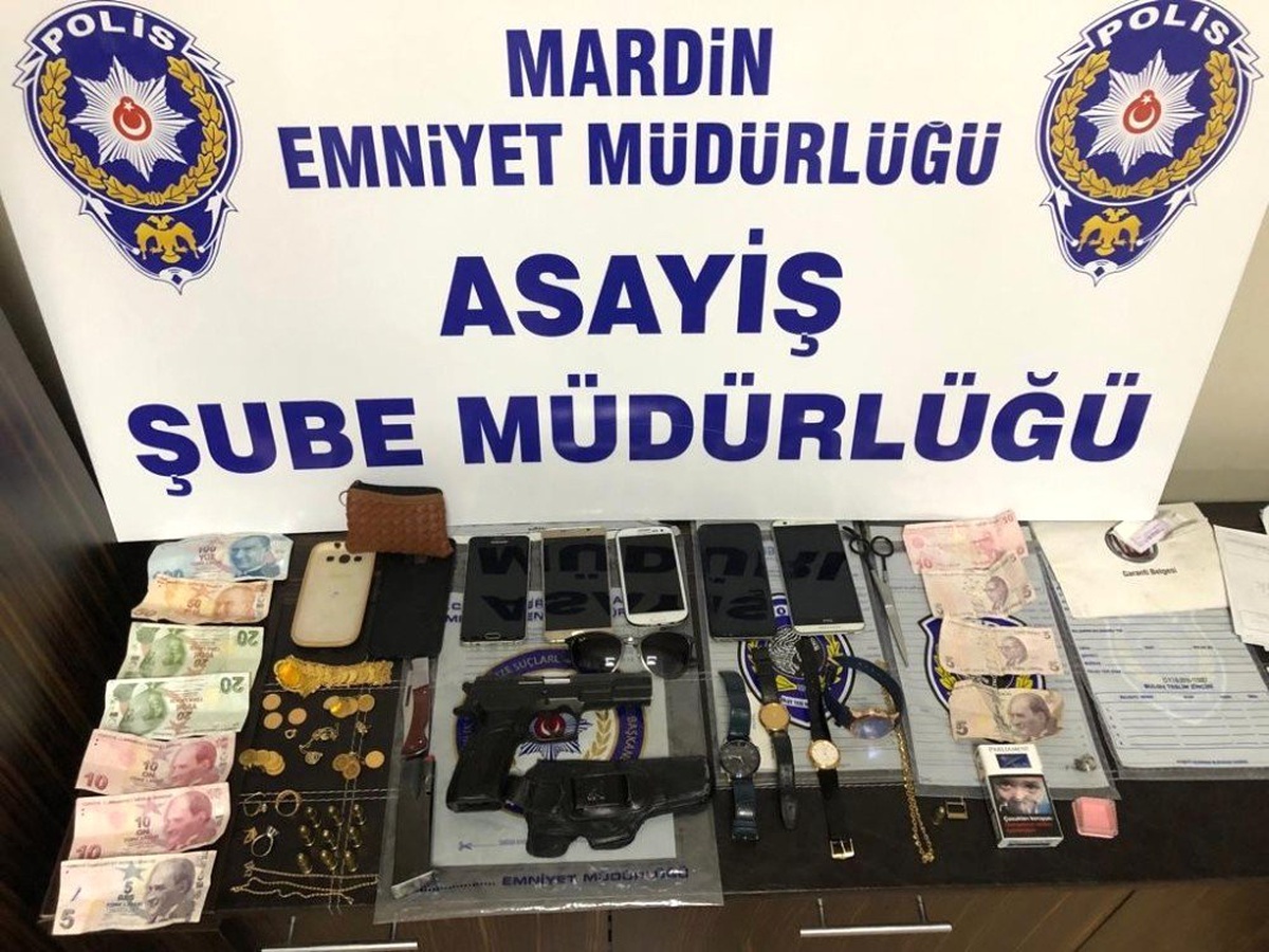 Mardin\'de hırsızlık olayına karışan 3 kişi tutuklandı