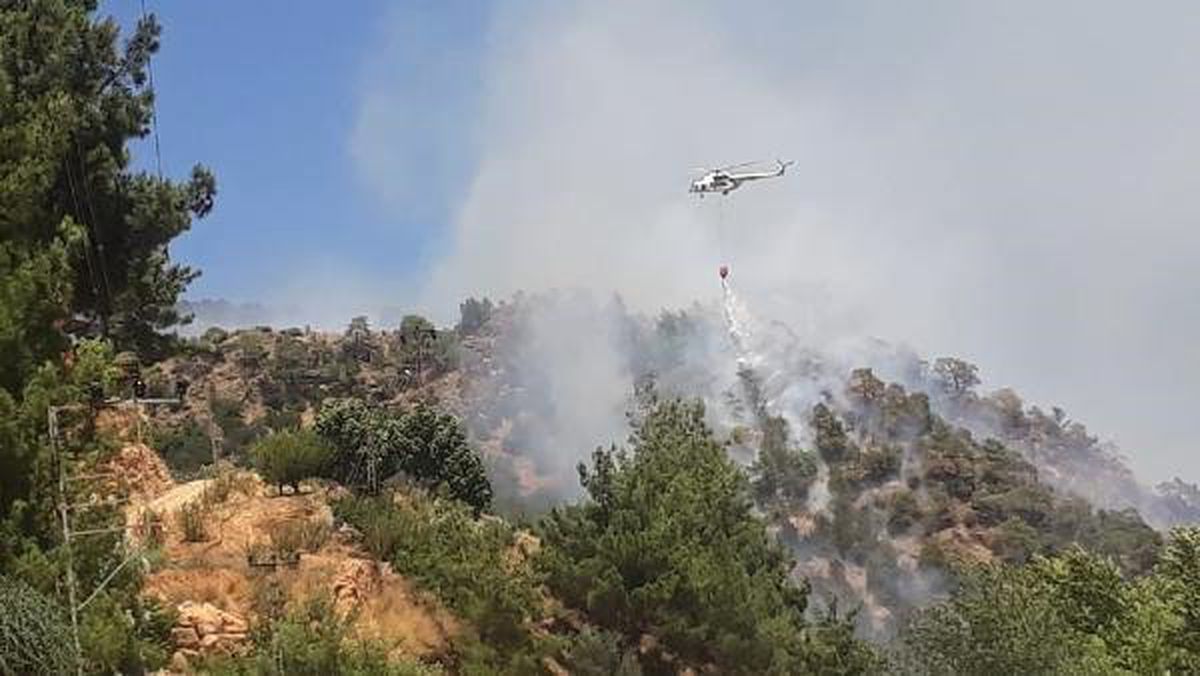 Silifke\'de orman yangını (1)
