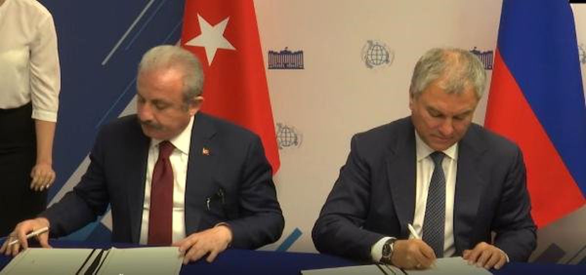 TBMM Başkanı Şentop, Volodin ile heyetler arası toplantıya katıldı