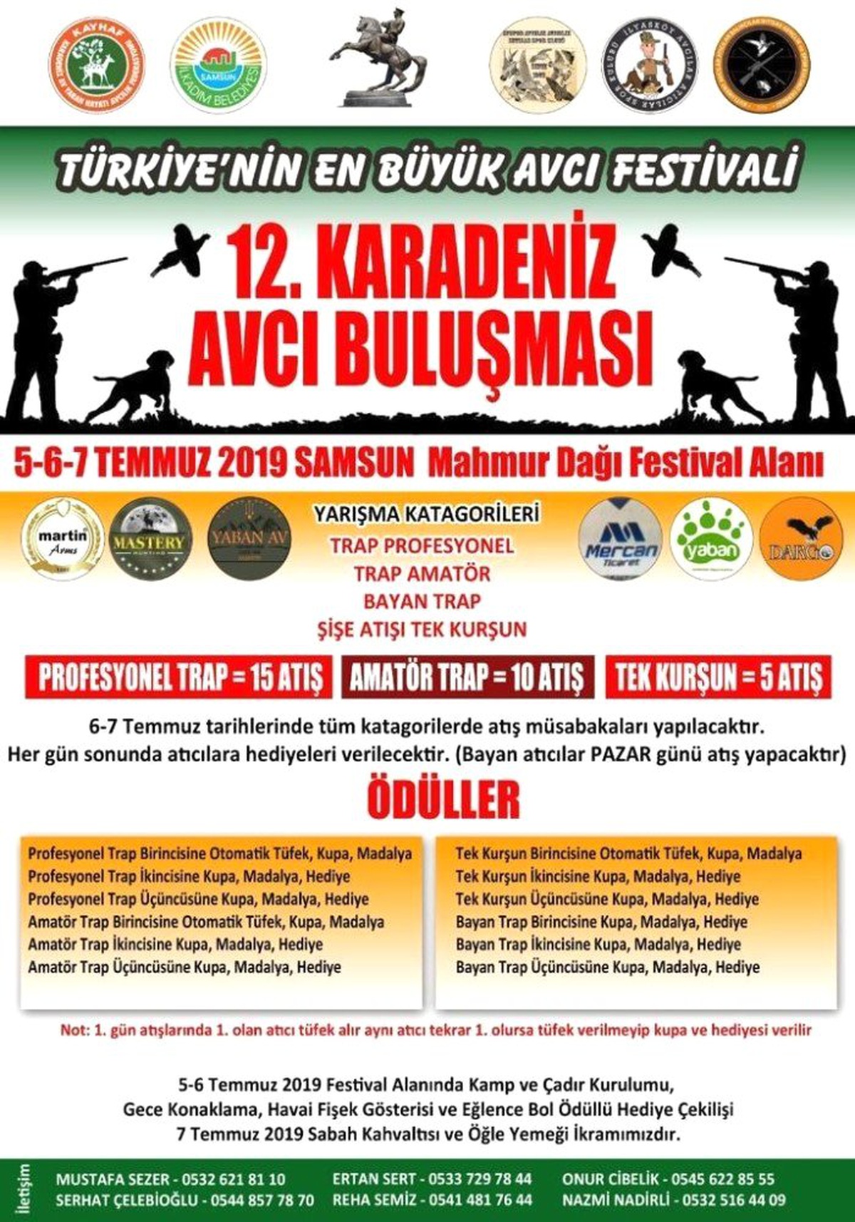 Türkiye\'nin en büyük avcı festivali Samsun\'da gerçekleşecek