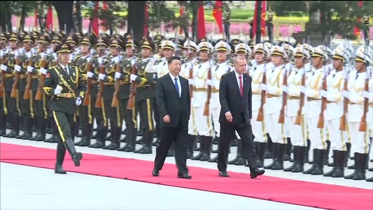 Erdoğan, Çin\'de resmi törenle karşılandı