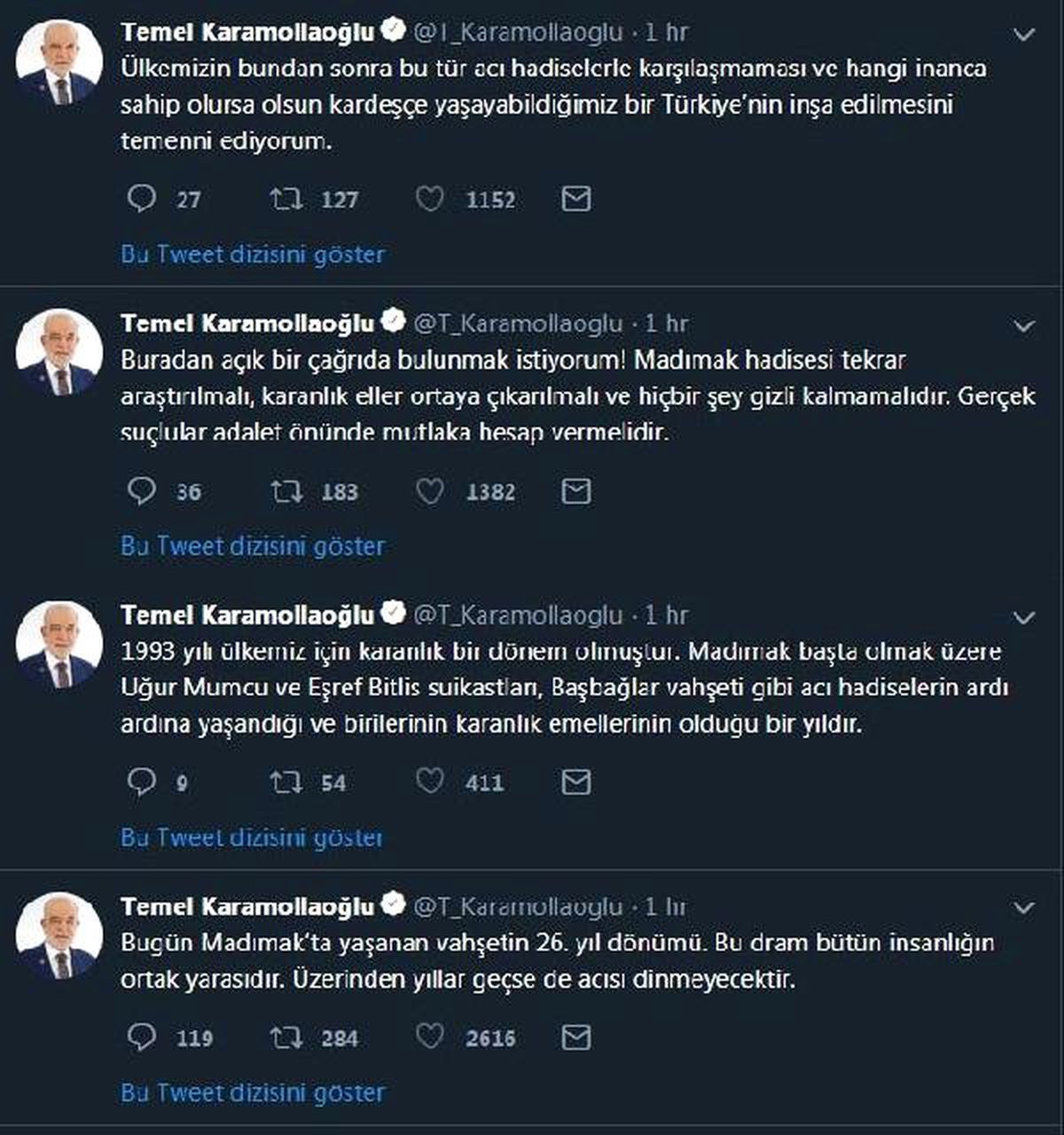 Karamollaoğlu: Madımak hadisesi tekrar araştırılmalı