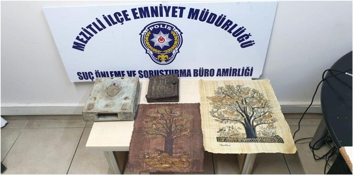 Mersin\'de tarihi eser \'İncil\' ele geçirildi