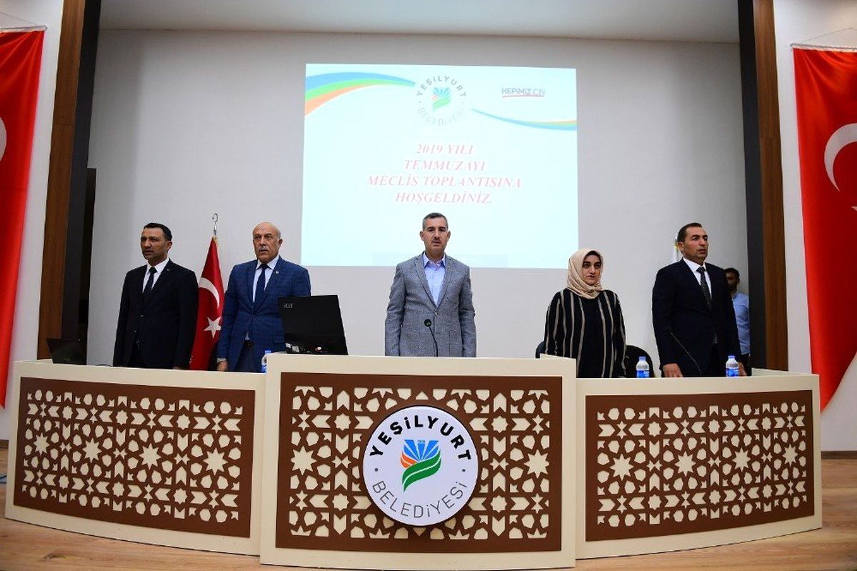 Yeşilyurt Belediye Meclisi temmuz toplantısını yaptı