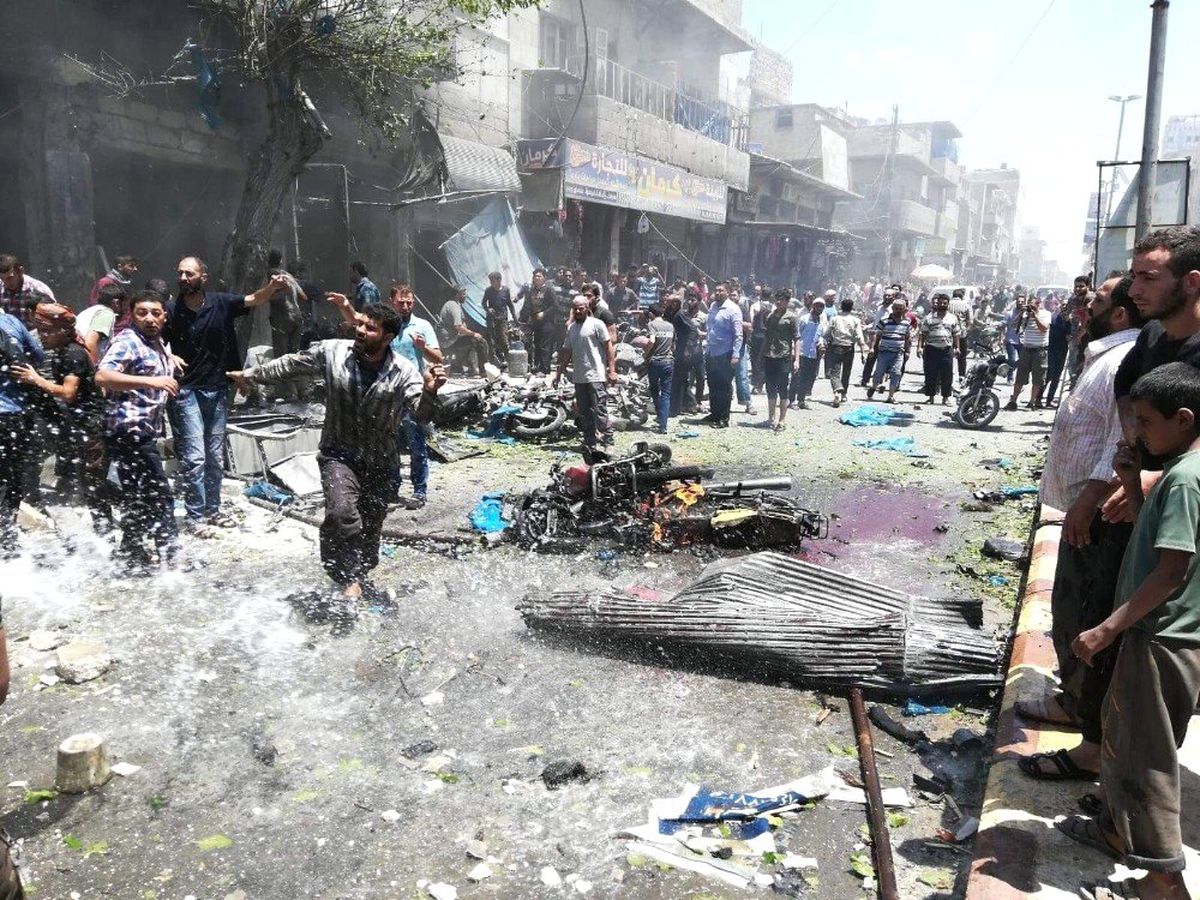 El Bab\'da bomba yüklü motosikletle saldırı: 2 ölü