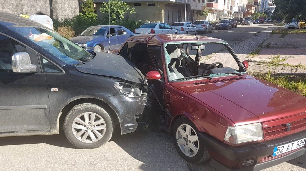 Fatsa\'da trafik kazası: 1 yaralı