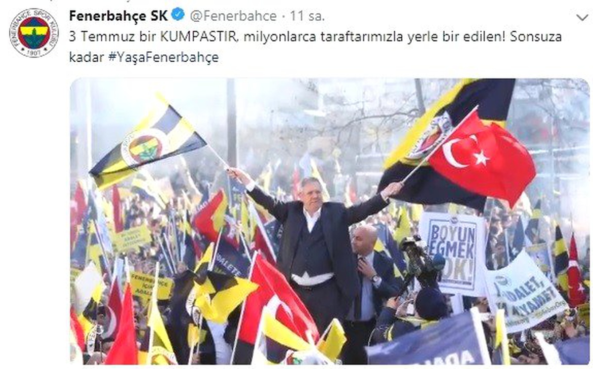 Fenerbahçe ve Trabzonspor\'dan 3 Temmuz paylaşımı