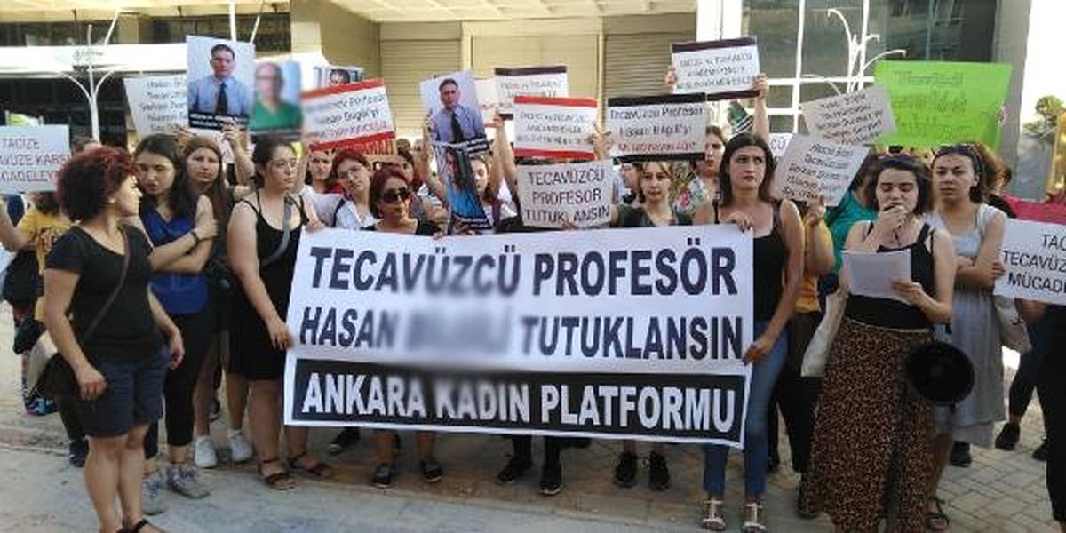Kadınlar tecavüzden yargılanan Hasan B.\'nin tahliyesini protesto etti