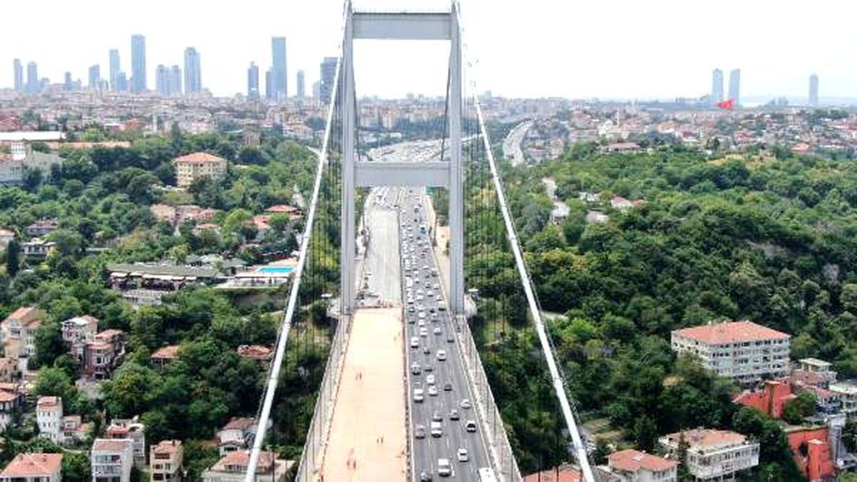 FSM\'deki çalışmalarda 1 haftanın ardından son durum havadan fotoğraflandı