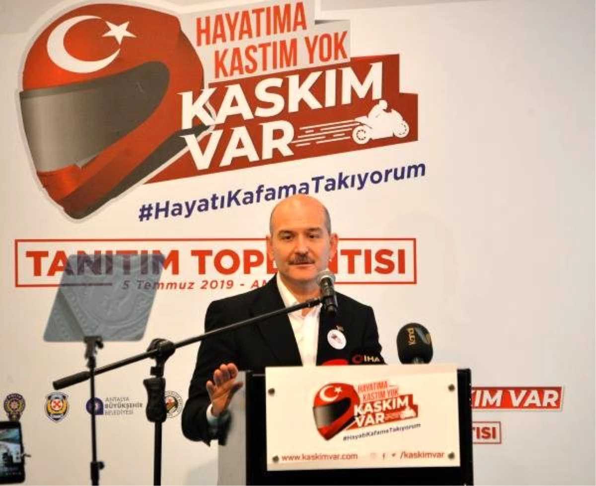 Bakan Soylu, \'Hayatıma Kastım yok, Kaskım Var\' projesini başlattı