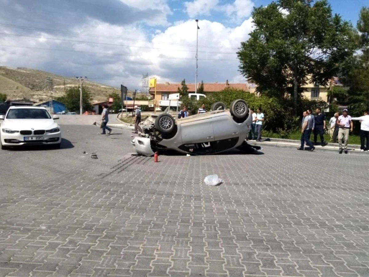 Çayırhan\'da trafik kazası: 1 yaralı
