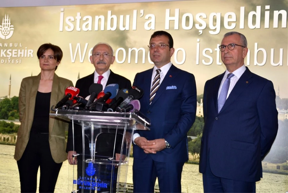 Kemal Kılıçdaroğlu, İmamoğlu\'na tebrik ziyaretinde bulundu