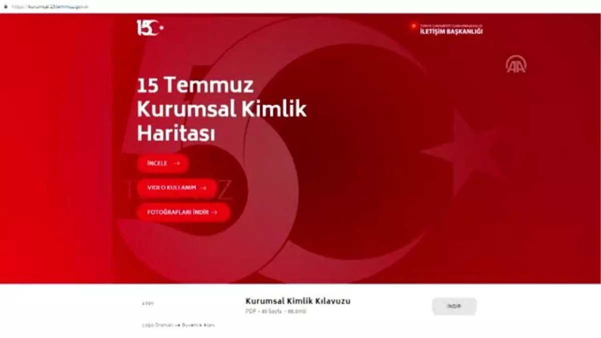 15 Temmuz etkinlikleri için internet sitesi