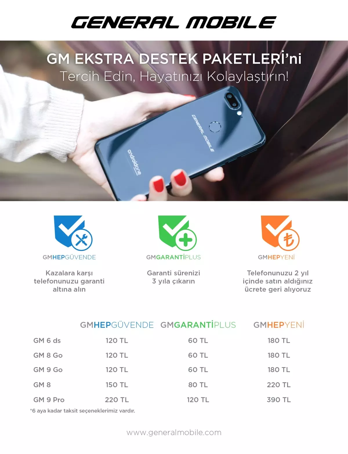 GM Telefonunuzu Hep Yeni Tutacak Destek Paketleri