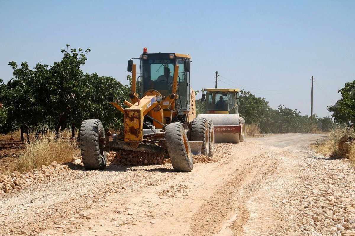 Kırsalda 3 ayda 412 kilometre yol yapıldı