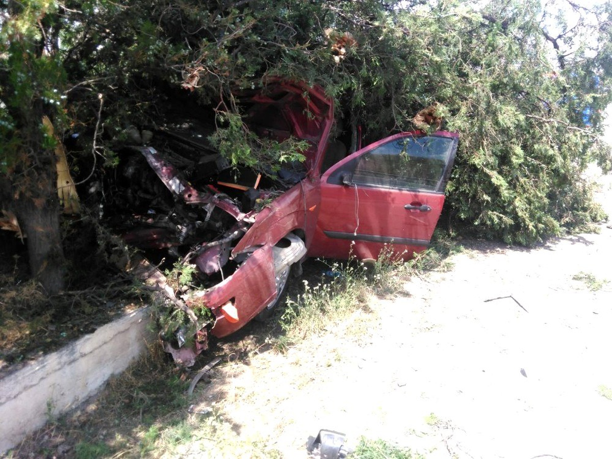 Otomobil çarptığı ağacın altında kaldı: 3 yaralı