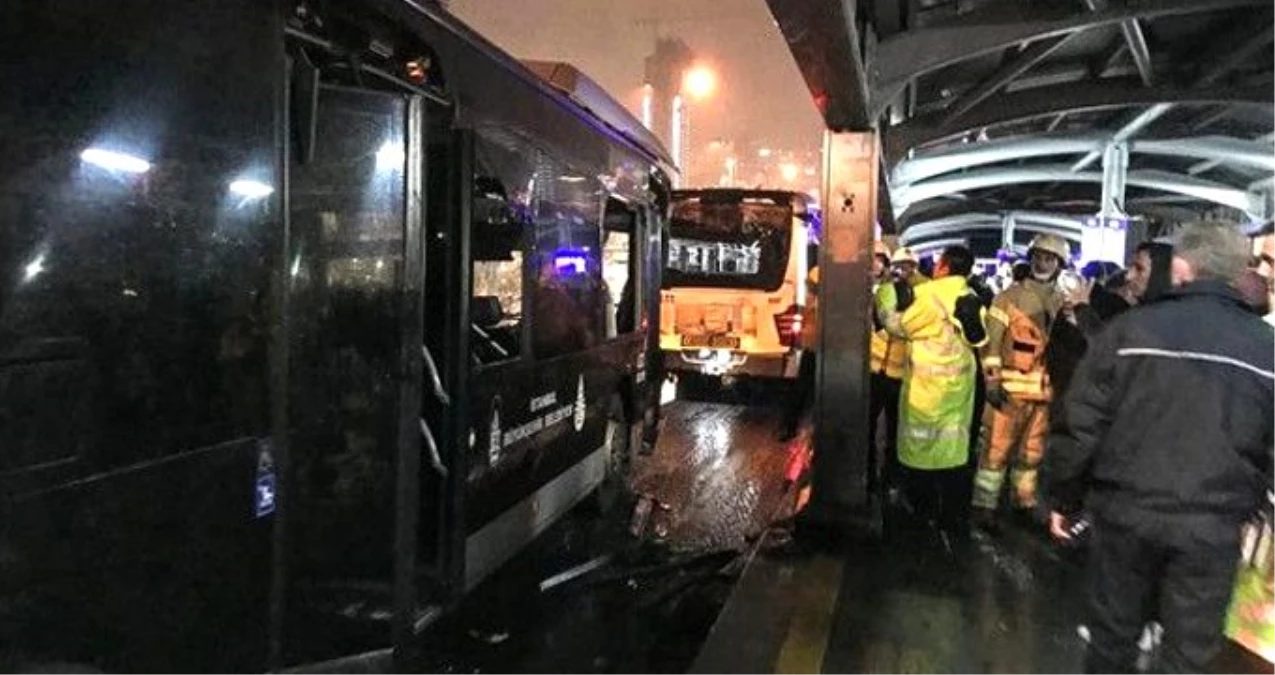 Son Dakika! Zincirlikuyu'da metrobÃ¼s kazasÄ±! Seferler durdu