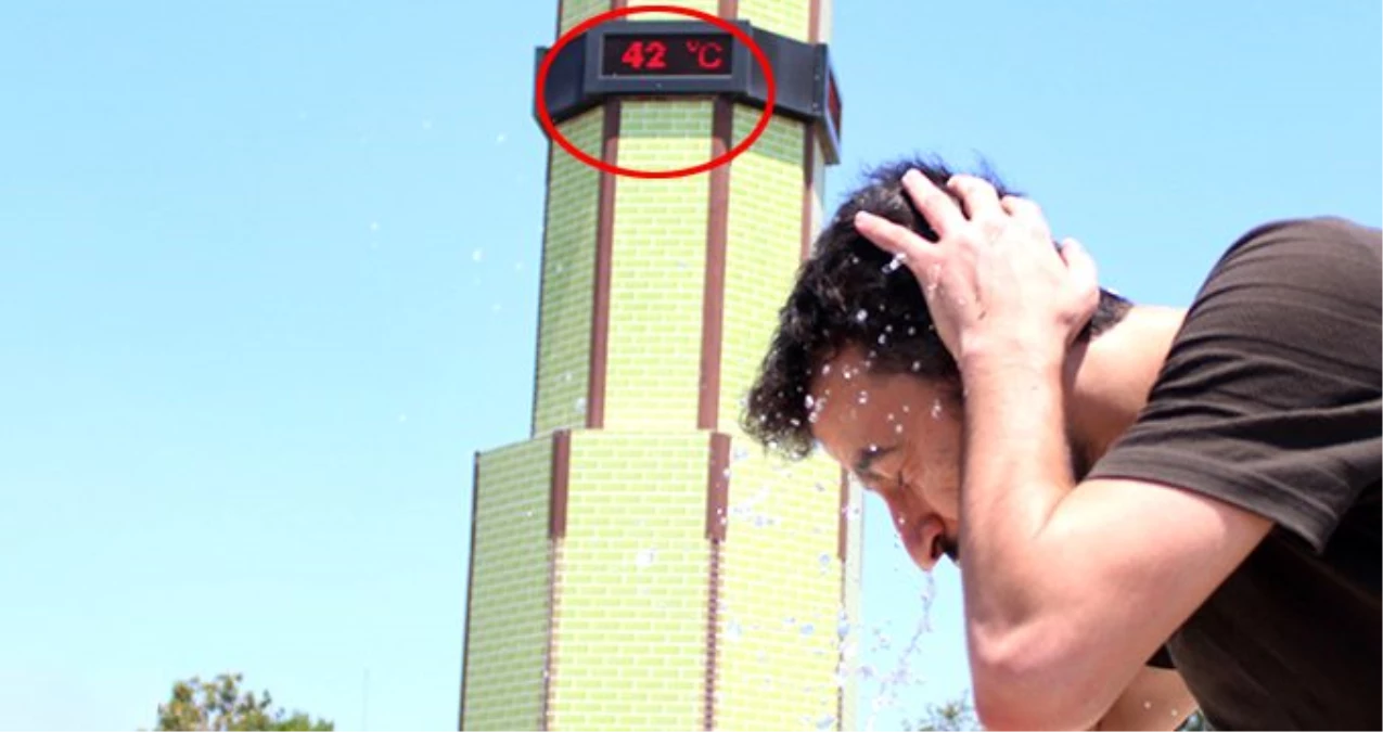 Termometrelerin 42 dereceyi gösterdiği Antalya\'da vatandaşlar zor anlar yaşadı