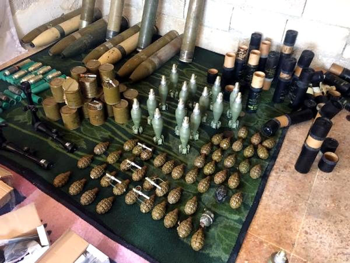 Afrin\'de, PKK\'nın mühimmat deposu ele geçti