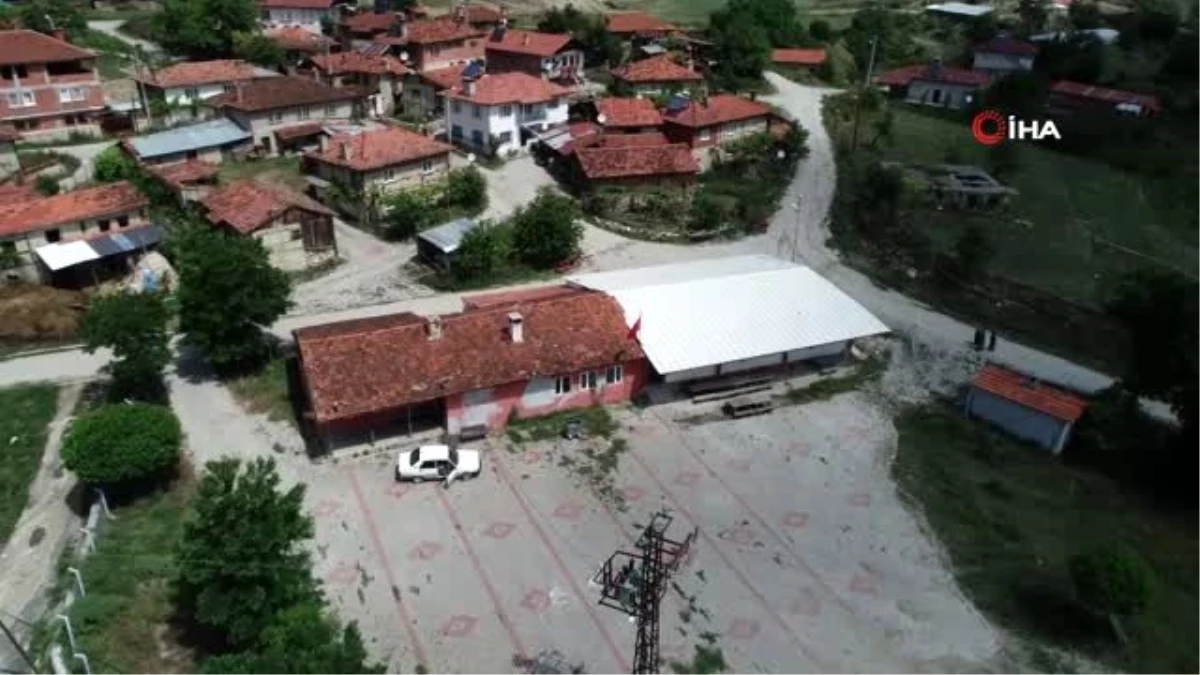 Bursa\'da ipek böceği kozası hasadı başladı...Koza üretilen köy havadan görüntülendi
