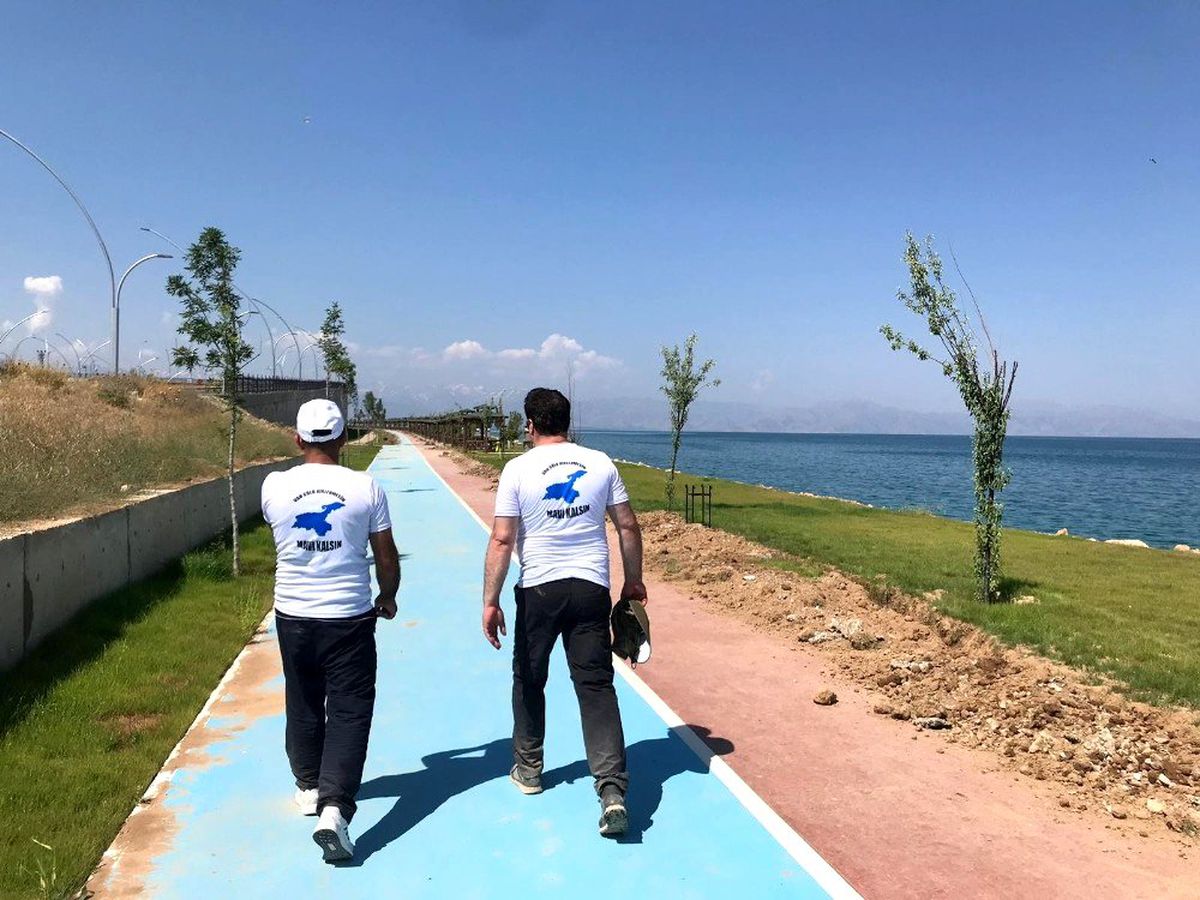 Gönüllüler, Van Gölü için 430 kilometre yürüyecek